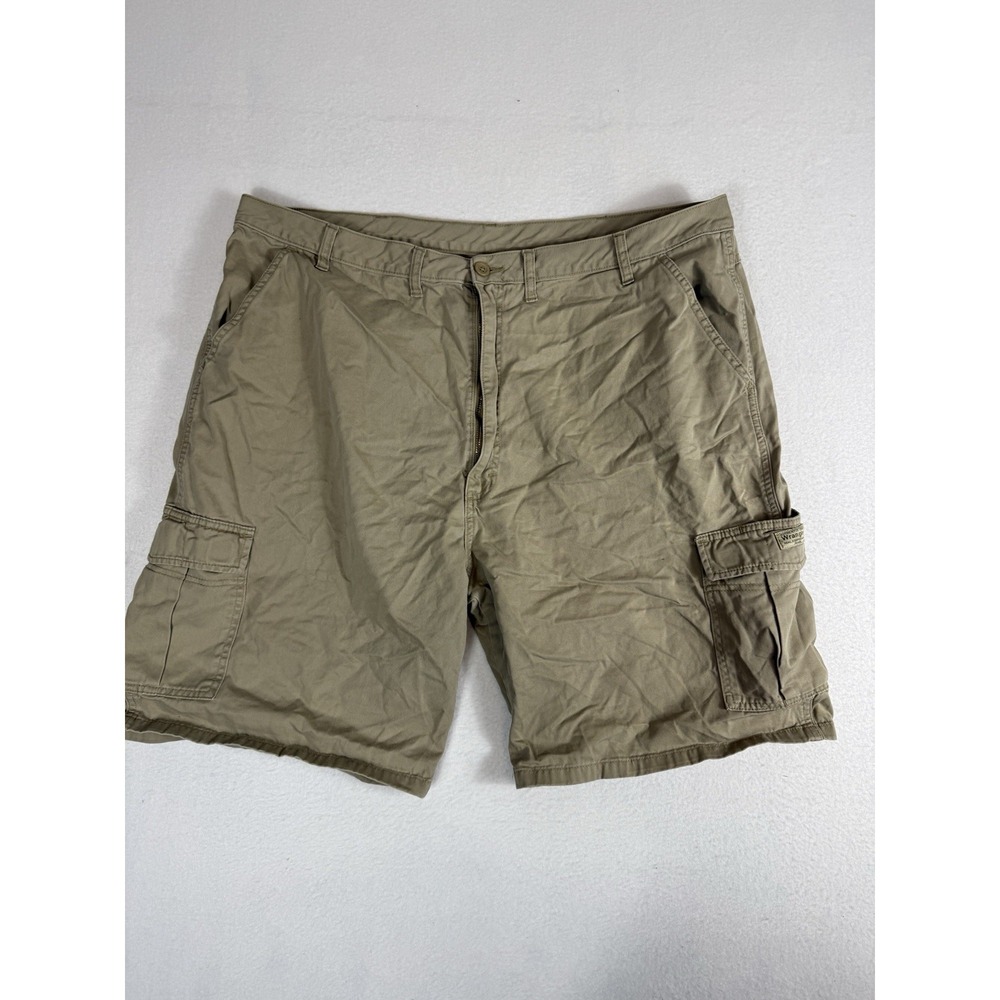 Wrangler Authentic Issue Mens Cargo Shorts 44 Tan Khaki Cotton 60MSWGR
